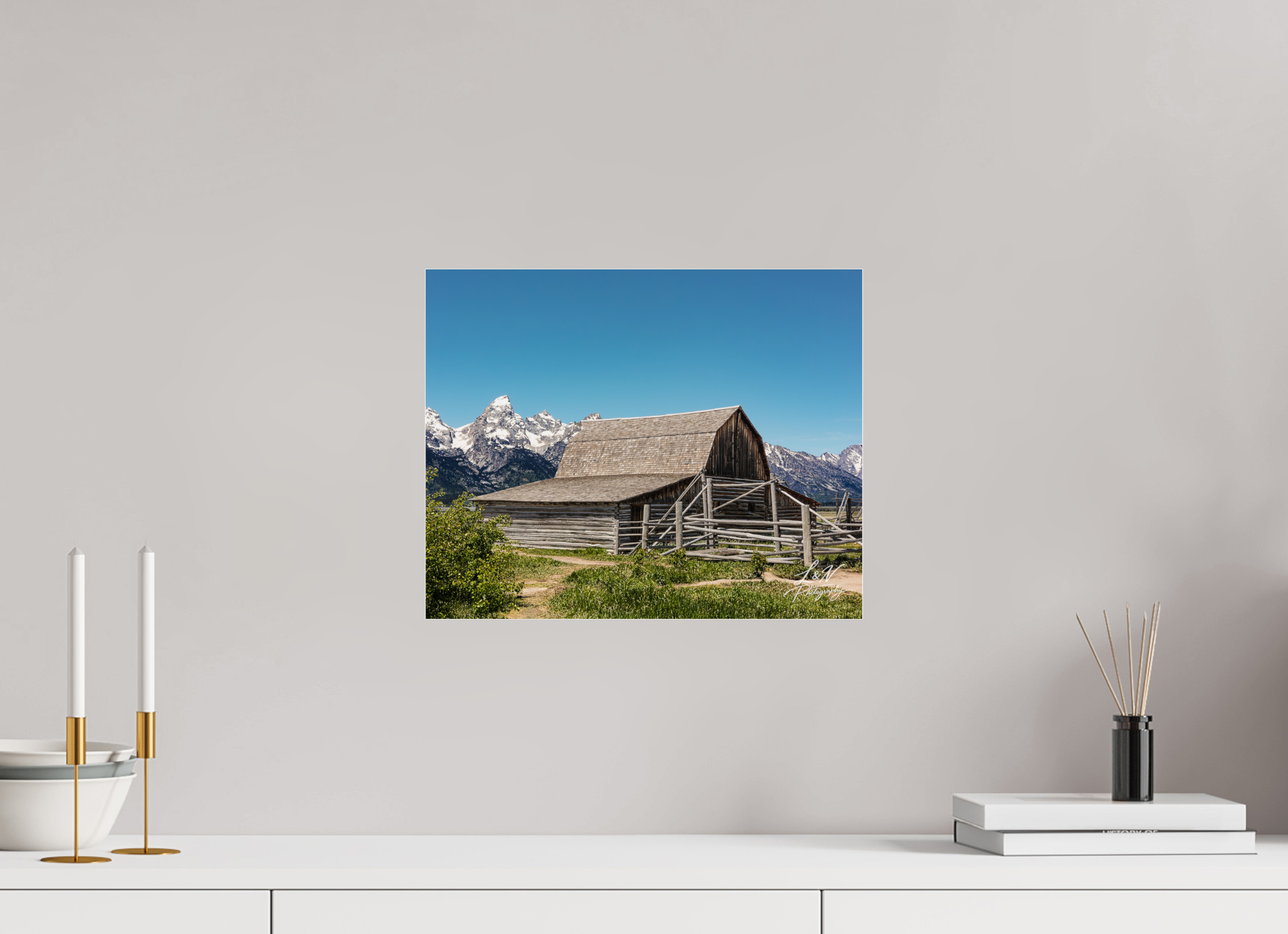 15 x 12″, Photo Print Under Acrylic Glass The Moulton Barn