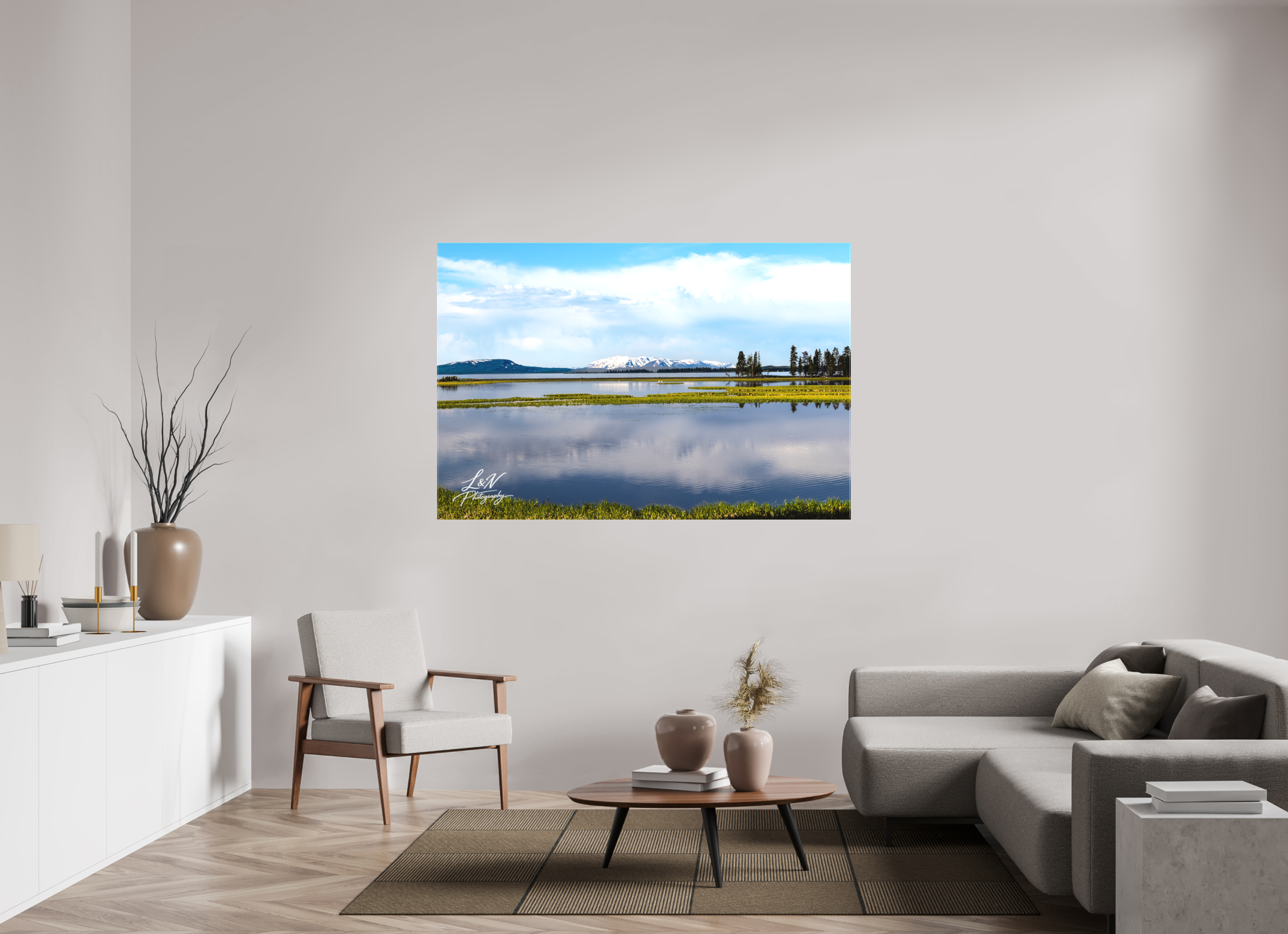 66 x 44″, Matte Canvas on Stretcher Frame Yellowstone