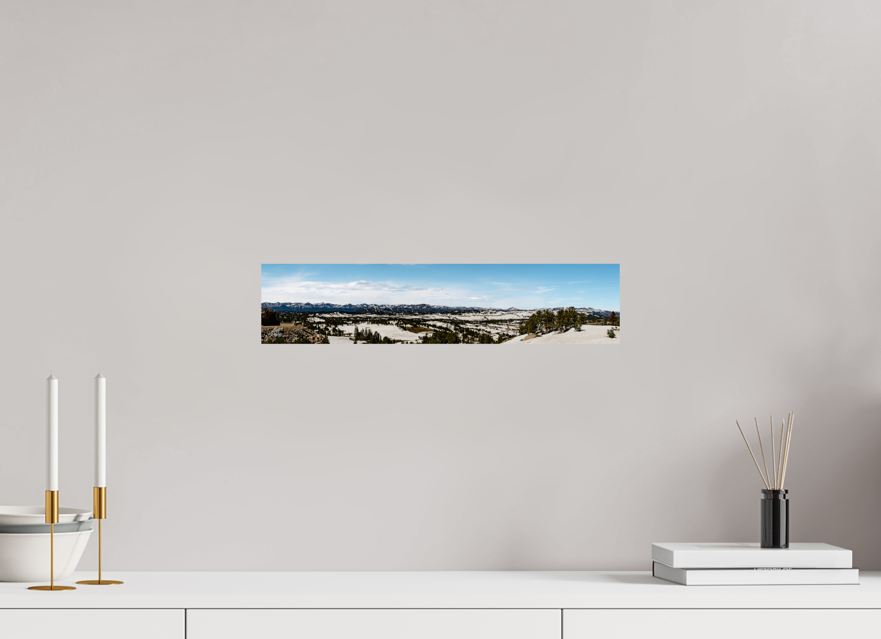 18 x 4″, Photo Print on Aluminum Backing Beartooth Highway