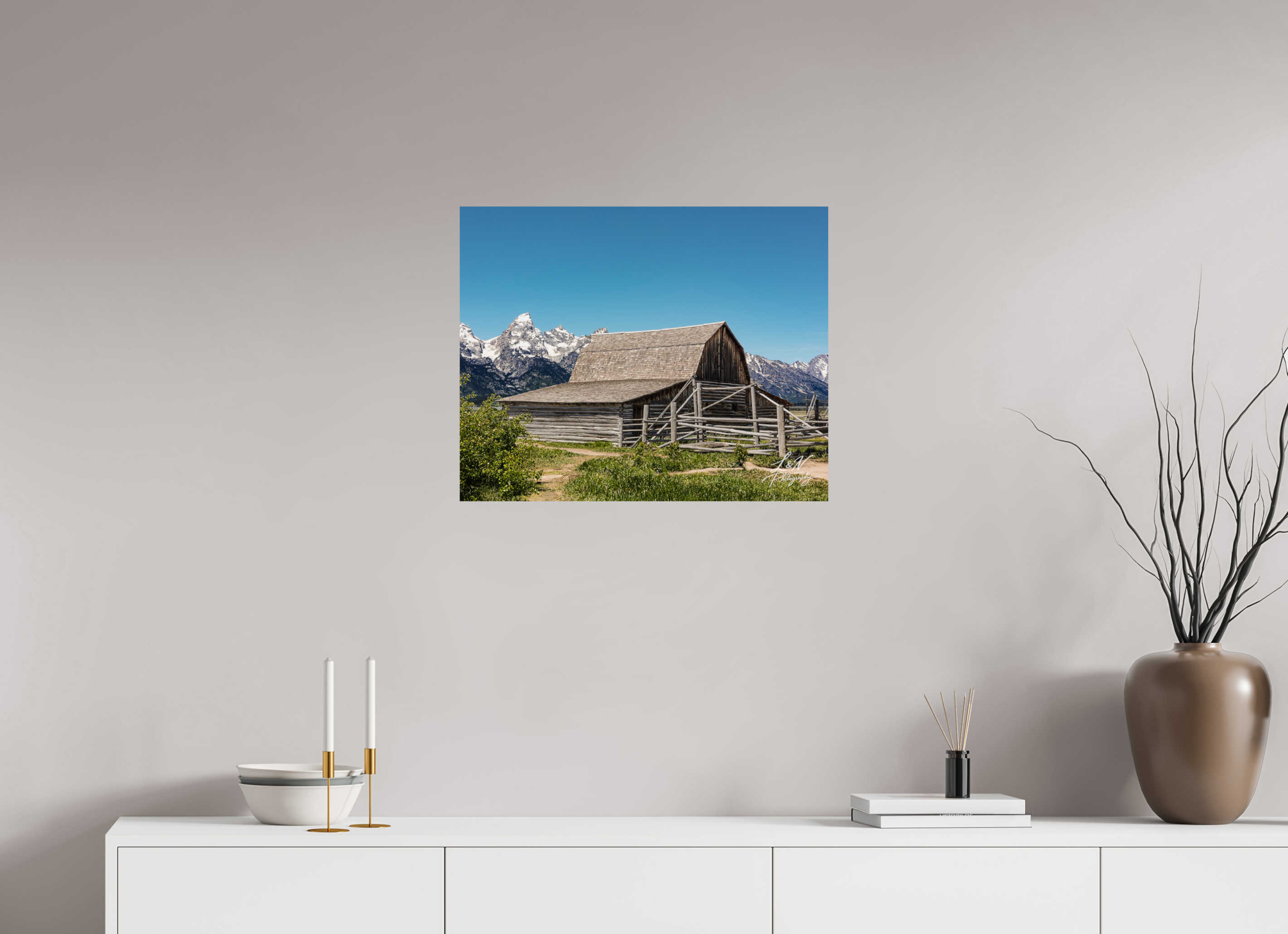 25 x 20″, Photo Print On Fuji Crystal DP II The Moulton Barn