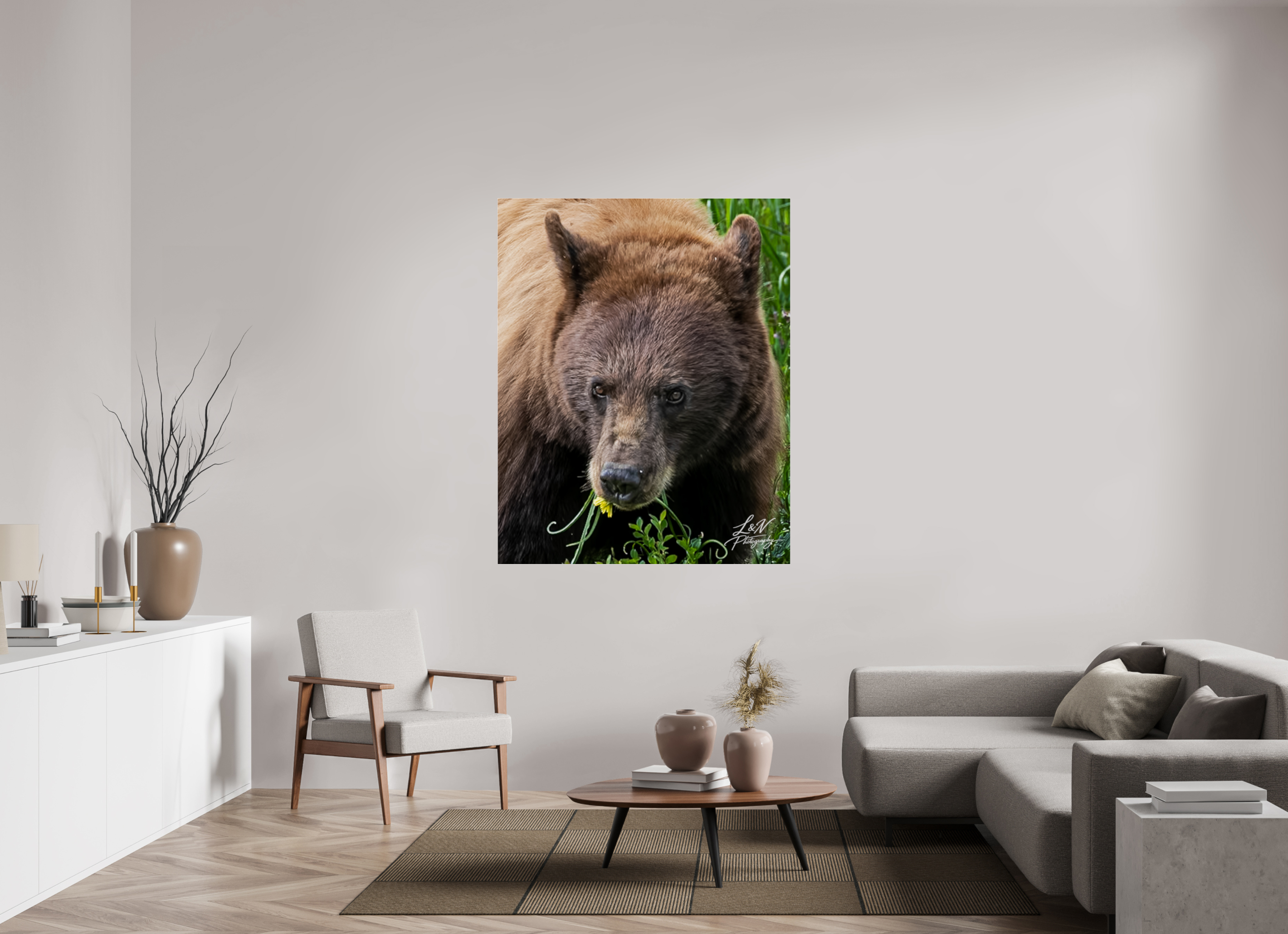 47 x 58.7″, Photo Print Under Acrylic Glass Eyes of the Wild