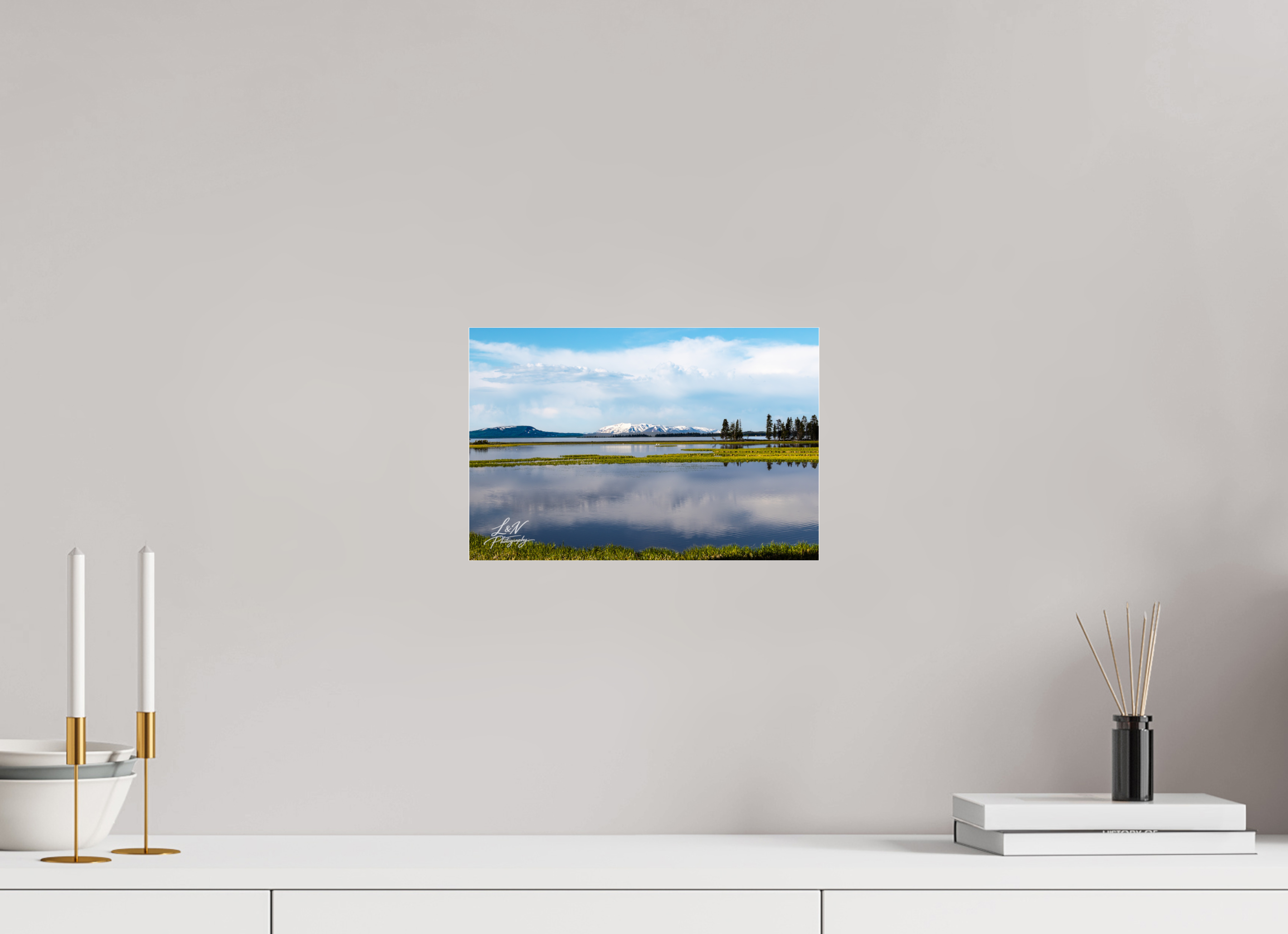 12 x 8″, Photo Print Under Acrylic Glass Yellowstone