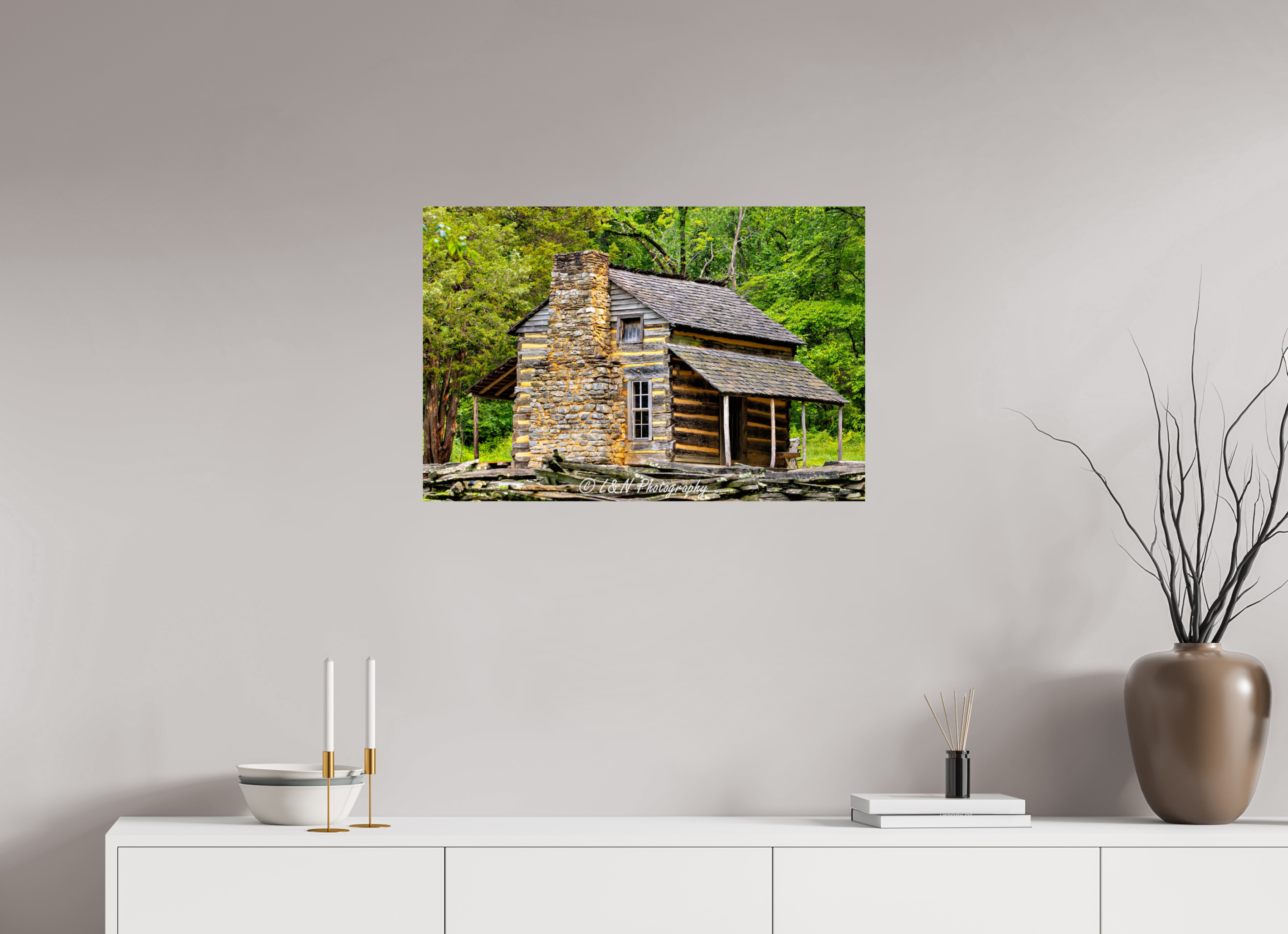 30 x 20″, Photo Print On Fuji Crystal DP II John Oliver Cabin