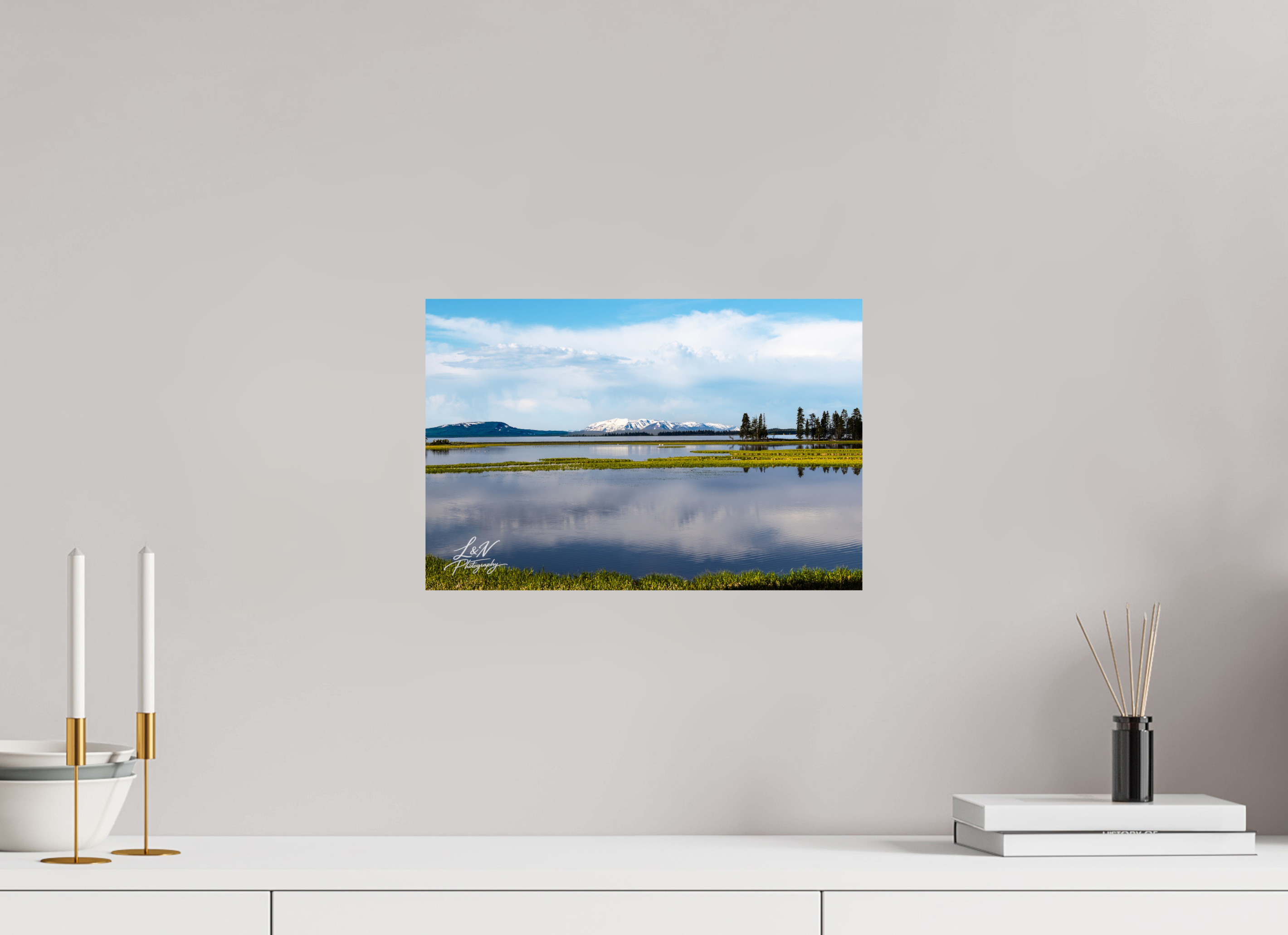 15 x 10″, Photo Print on Aluminum Backing Yellowstone