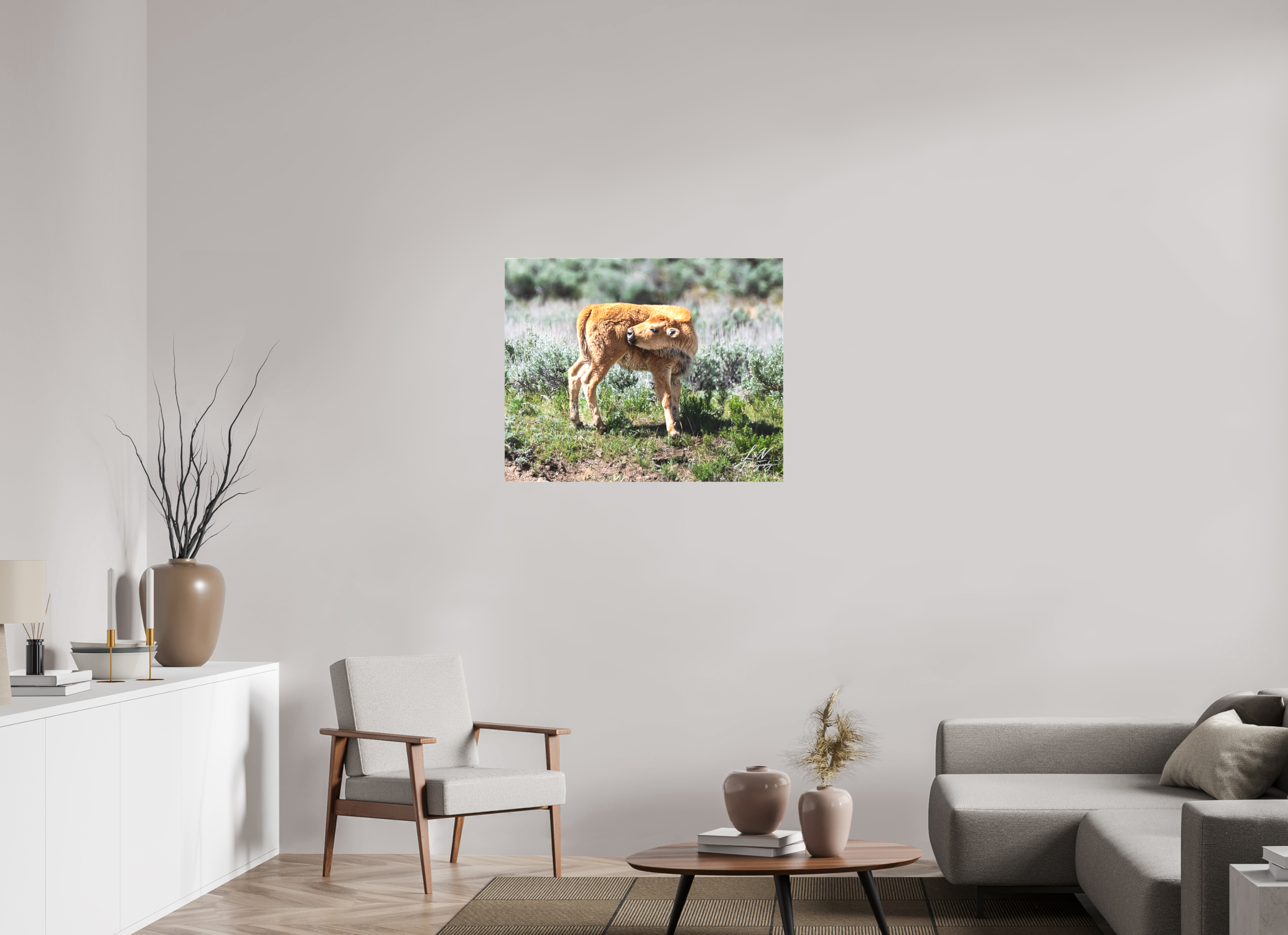 35 x 28″, Matte Canvas on Stretcher Frame Looking Back