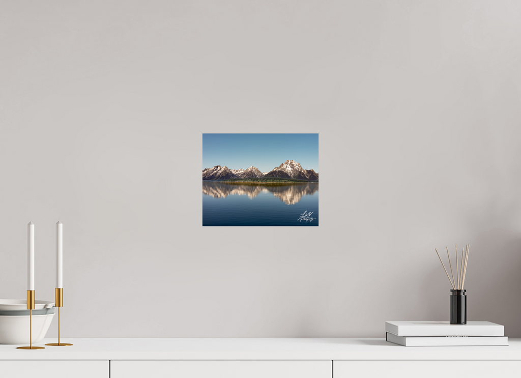 10 x 8″, Photo Print On Fuji Crystal DP II Mirror of the Tetons