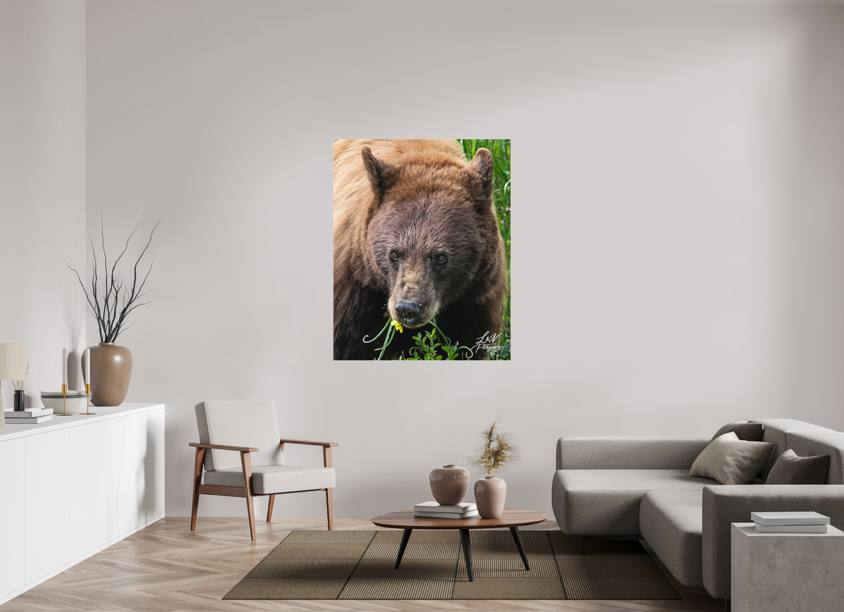 43 x 53.7″, Matte Canvas on Stretcher Frame Eyes of the Wild