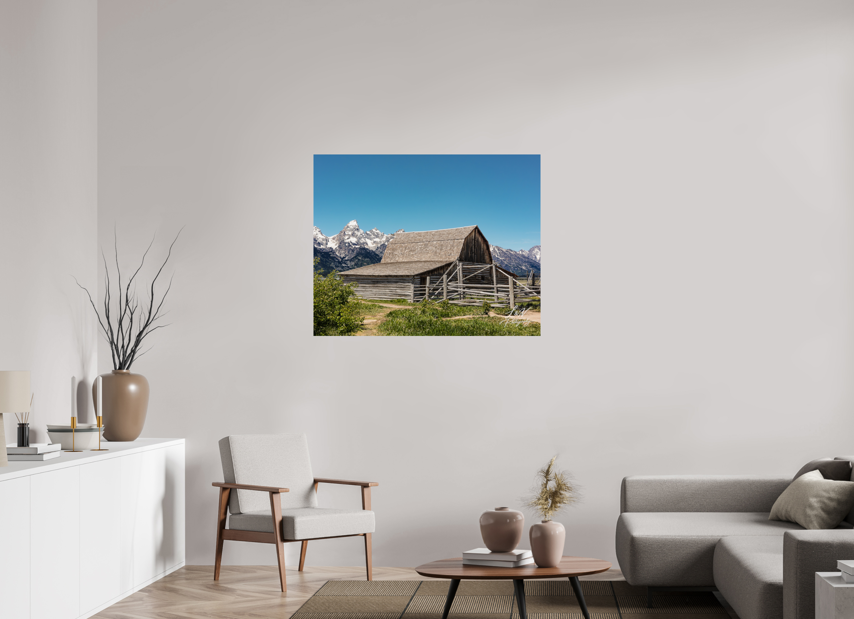 43.7 x 35″, Photo Print On Fuji Crystal DP II The Moulton Barn