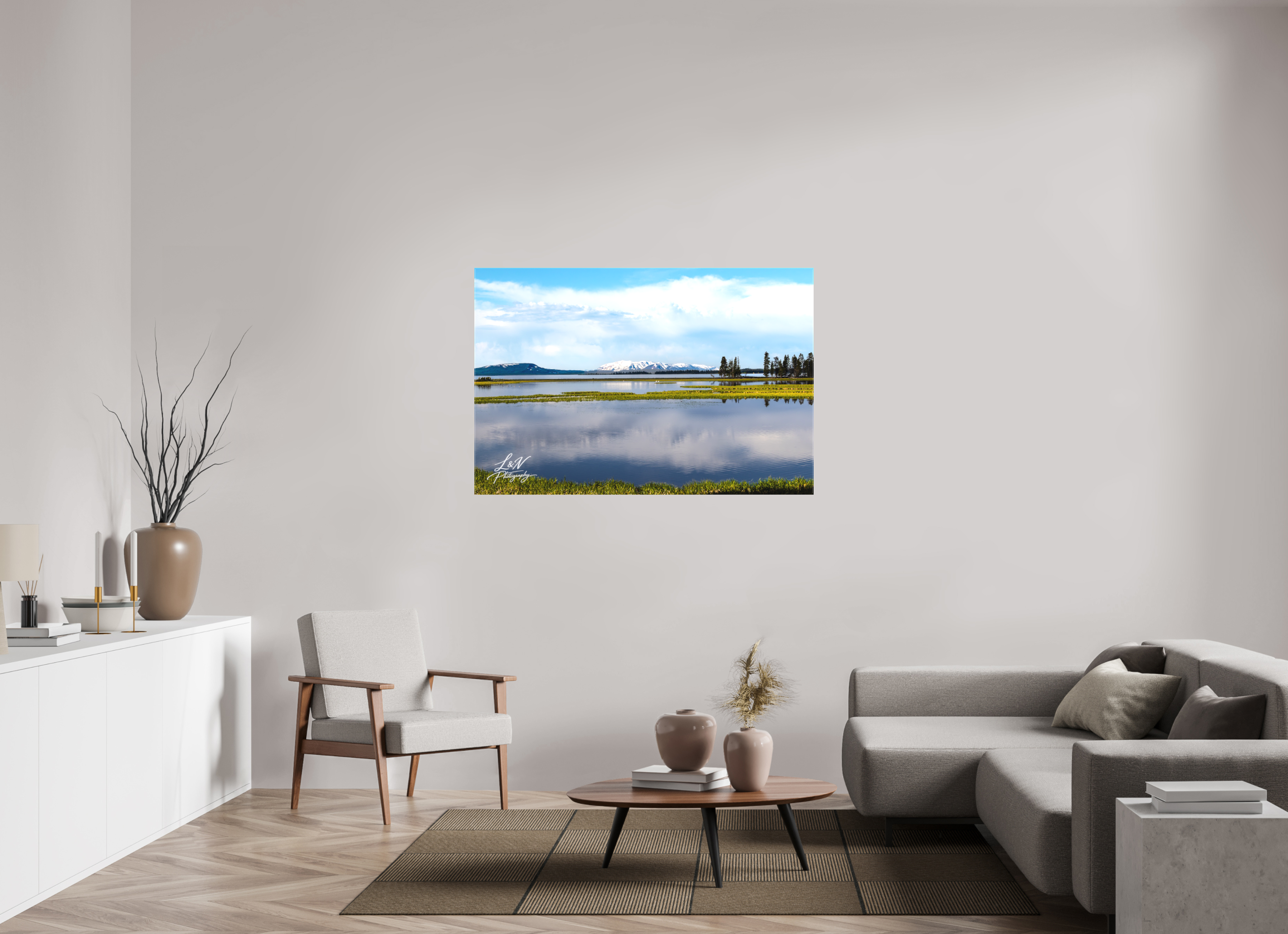 54 x 36″, Matte Canvas on Stretcher Frame Yellowstone