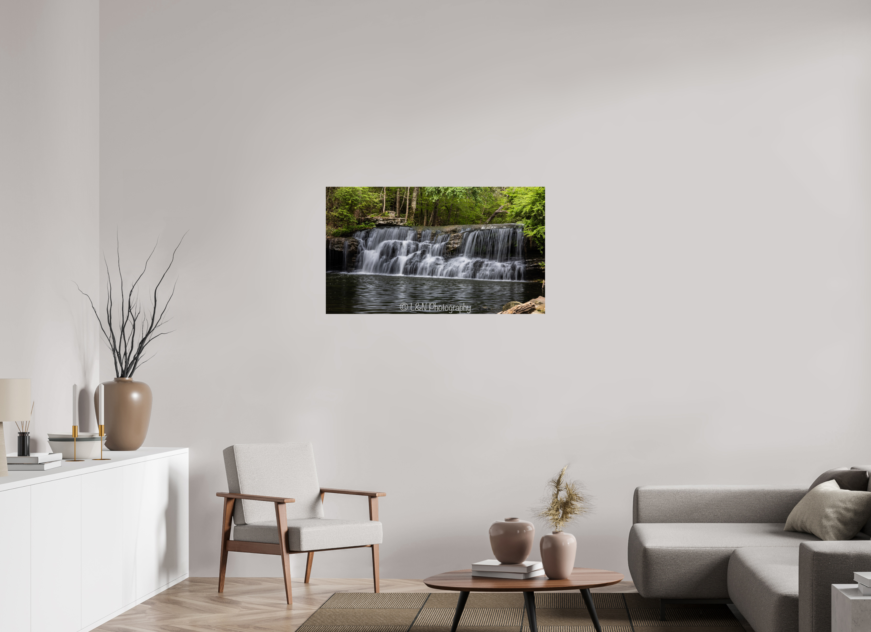 41.4 x 24″, Photo Print On Fuji Crystal DP II Mardis Mills Falls