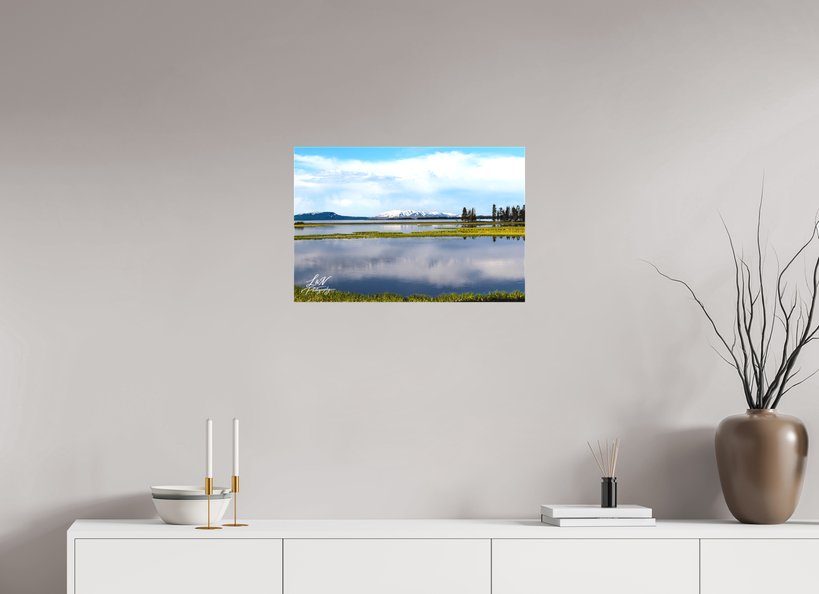 24 x 16″, Matte Canvas on Stretcher Frame Yellowstone