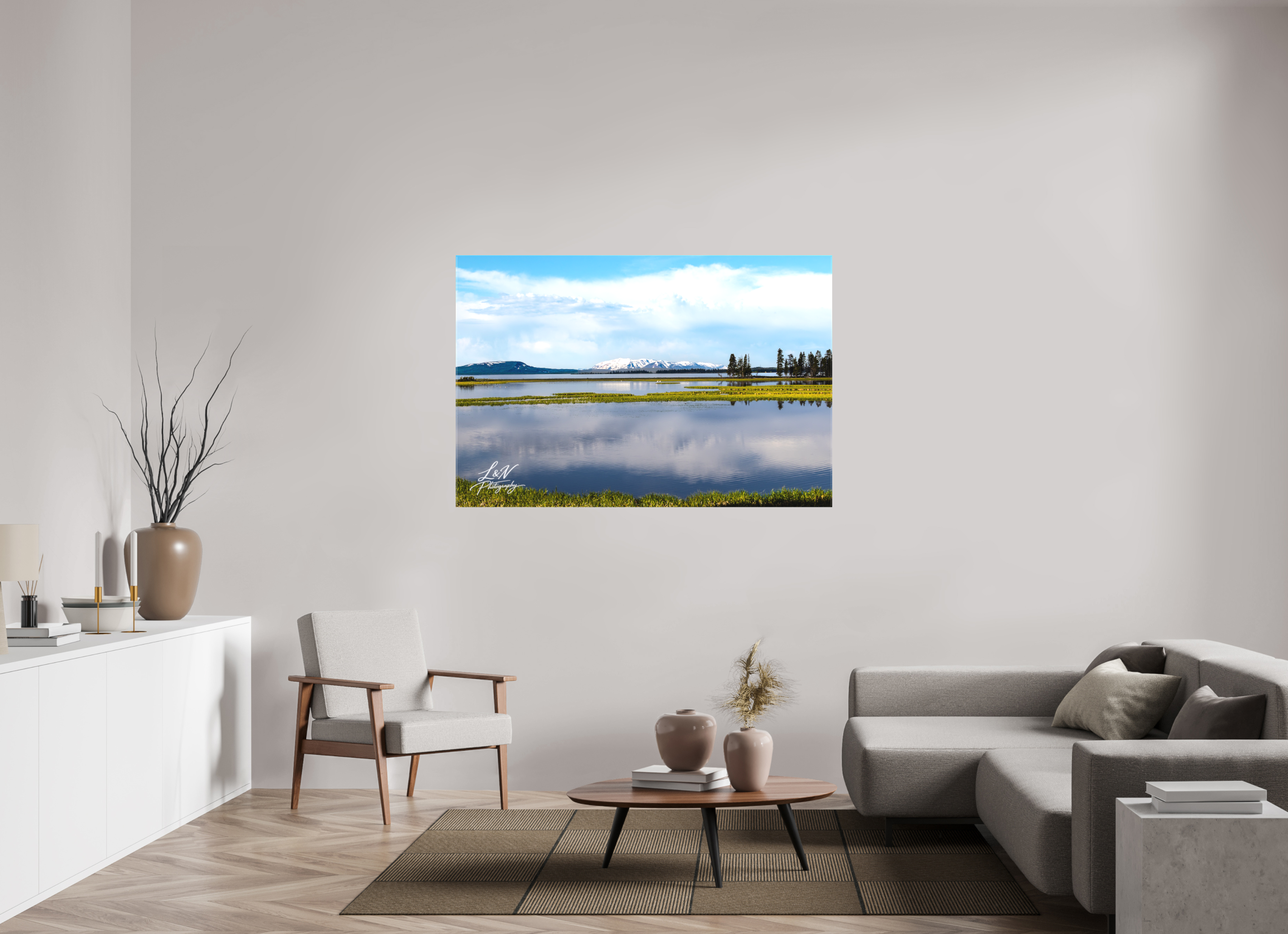 60 x 40″, Matte Canvas on Stretcher Frame Yellowstone