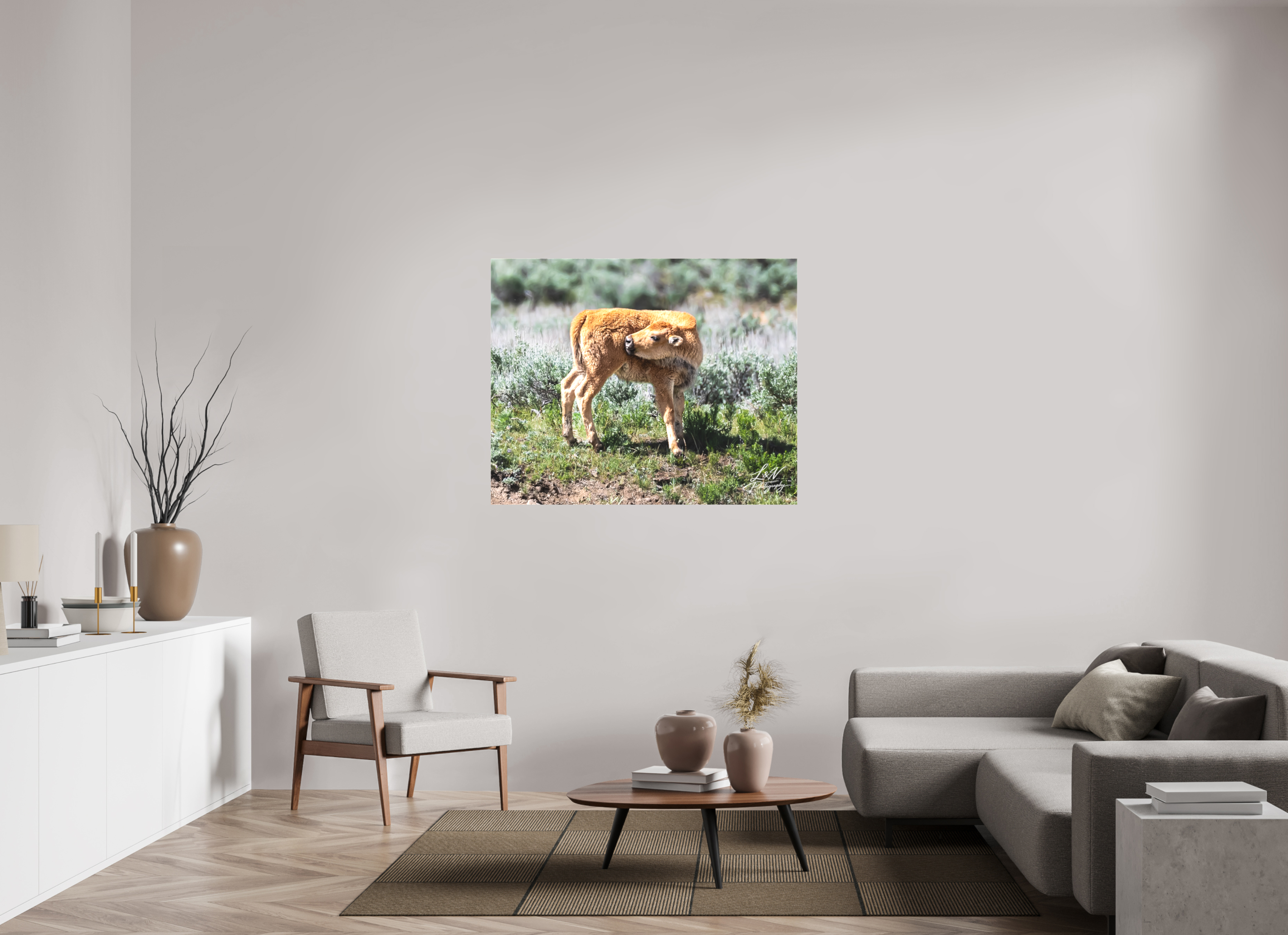 48.7 x 39″, Matte Canvas on Stretcher Frame Looking Back