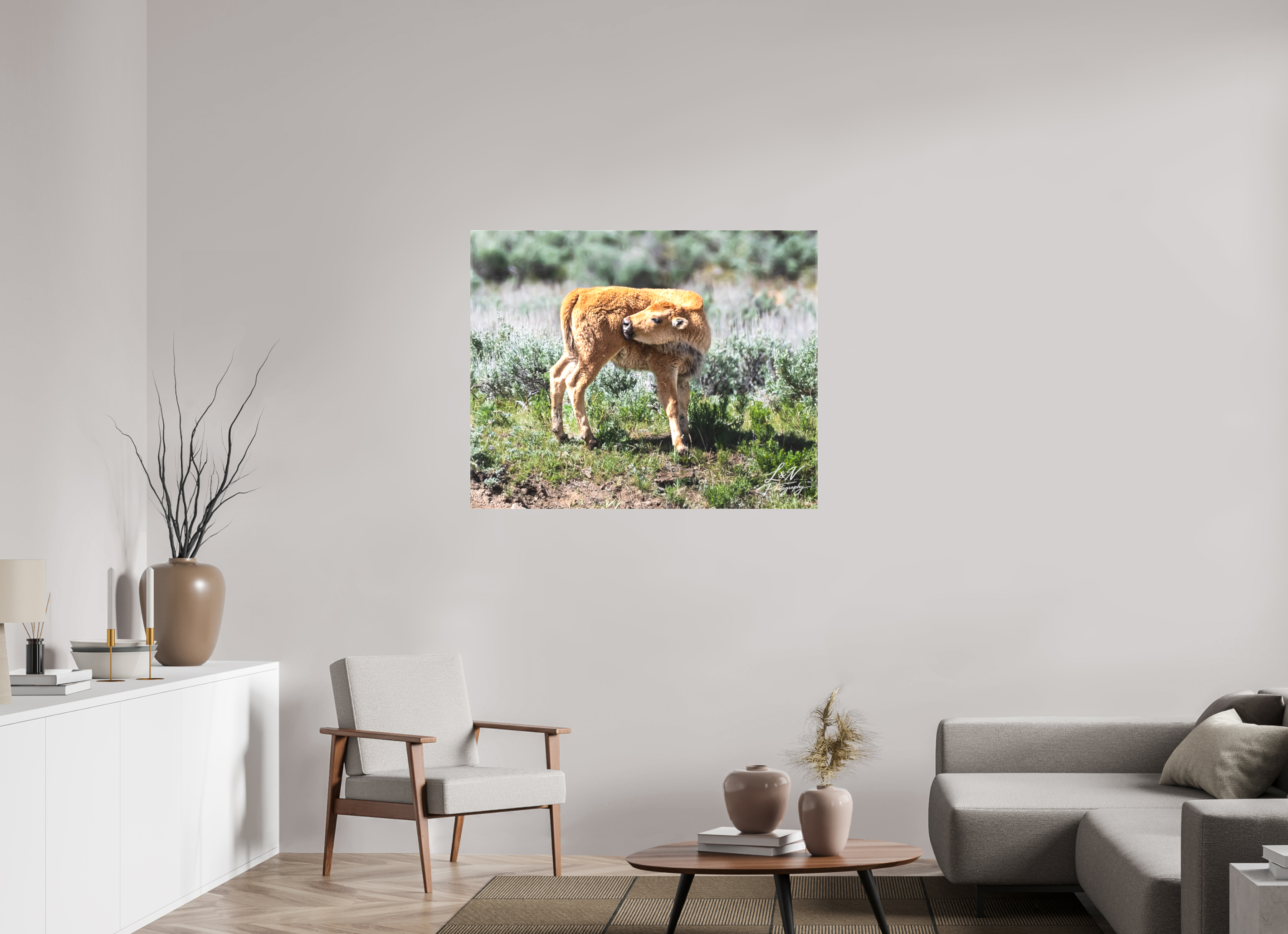 43.7 x 35″, Matte Canvas on Stretcher Frame Looking Back