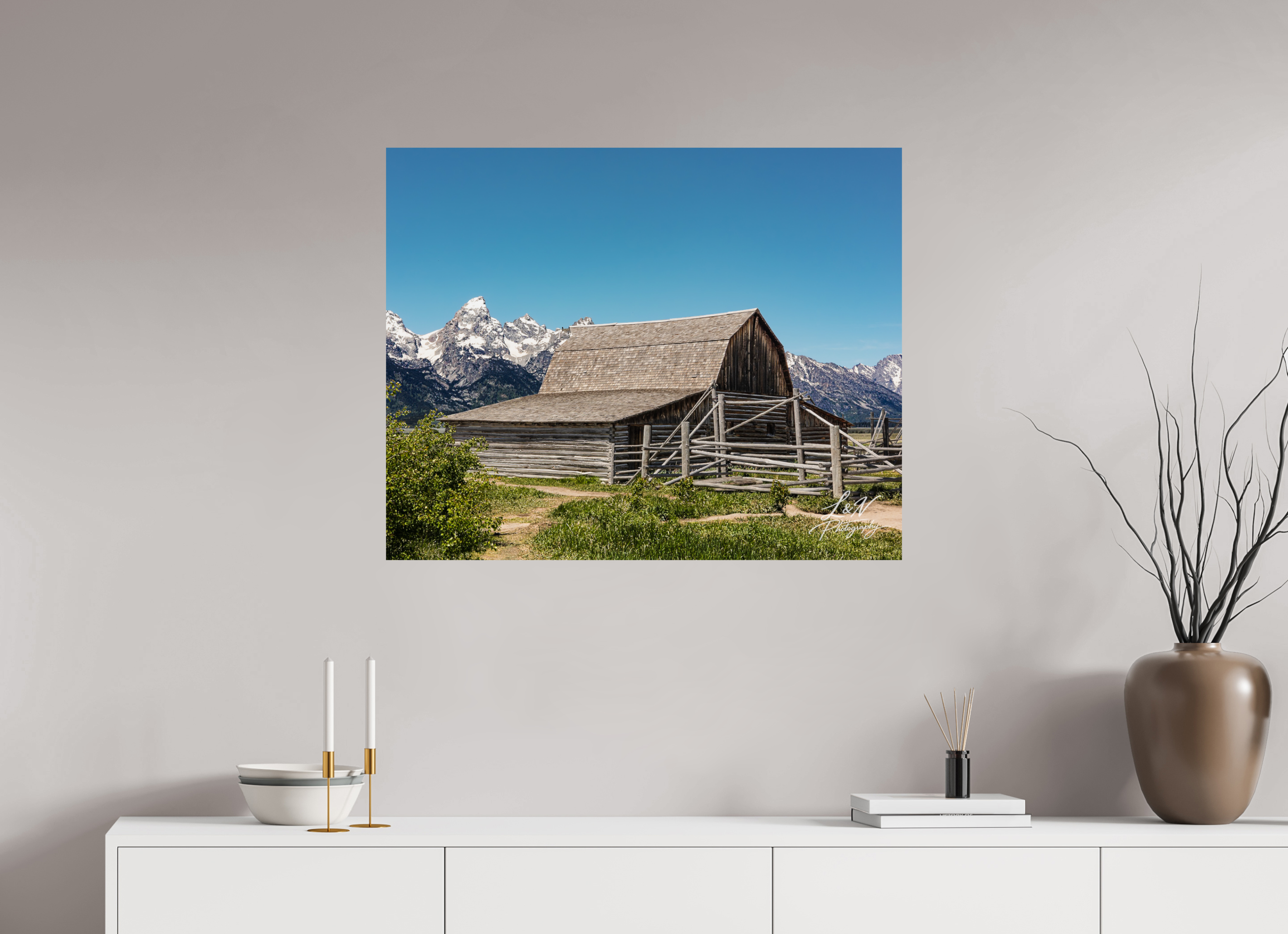 35 x 28″, Photo Print On Fuji Crystal DP II The Moulton Barn