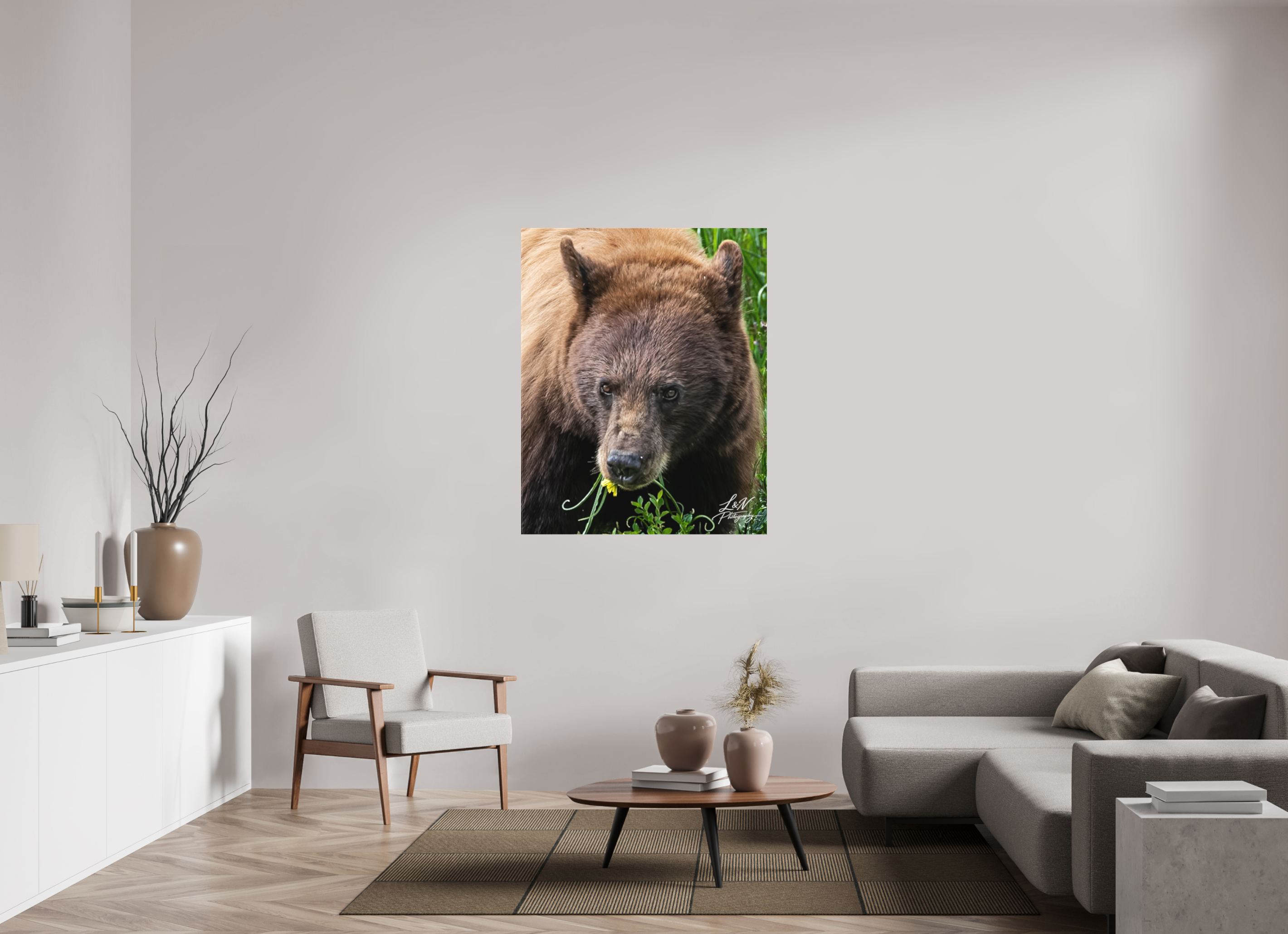 39 x 48.7″, Matte Canvas on Stretcher Frame Eyes of the Wild