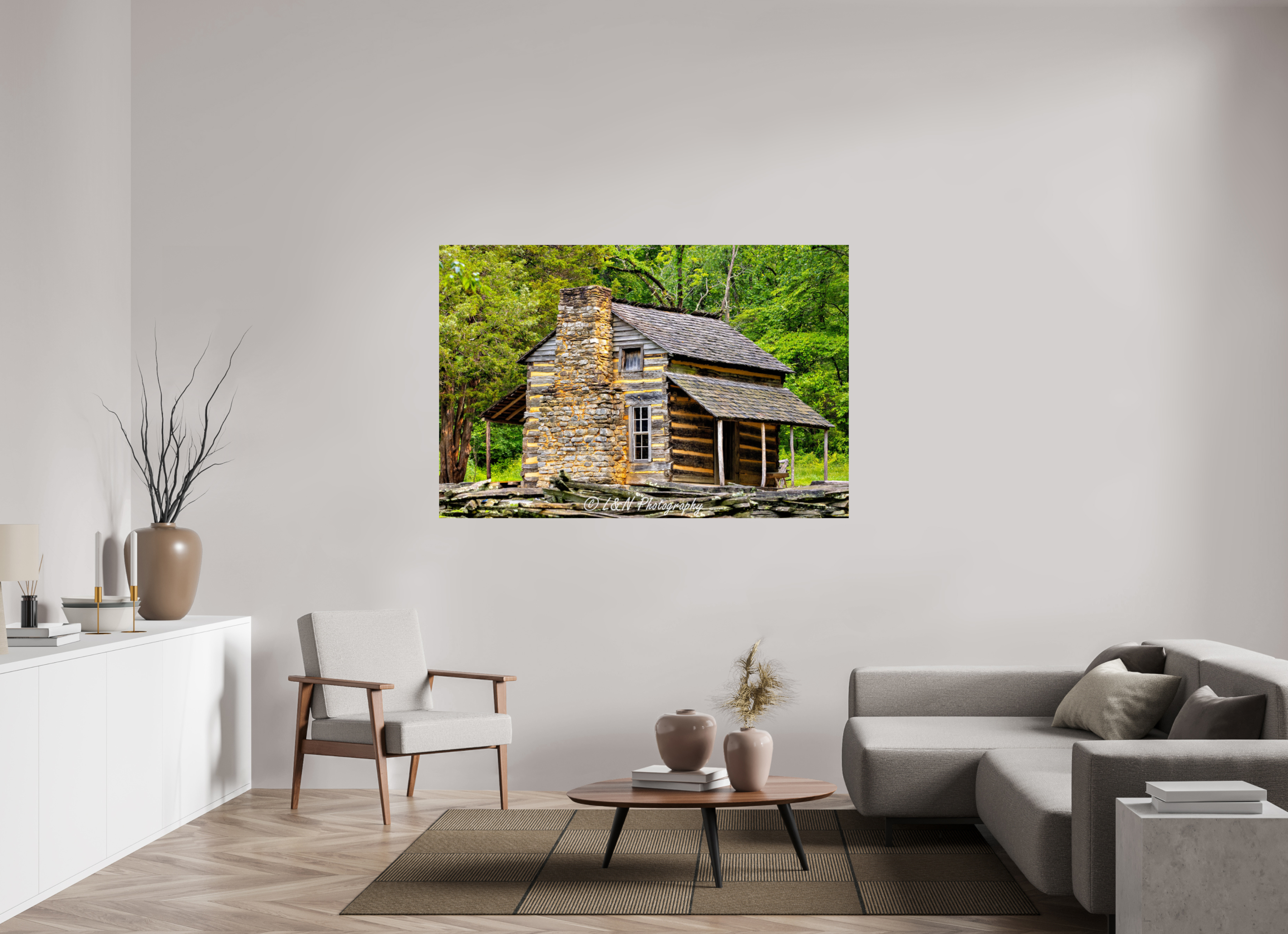 66 x 44″, Photo Print On Fuji Crystal DP II John Oliver Cabin